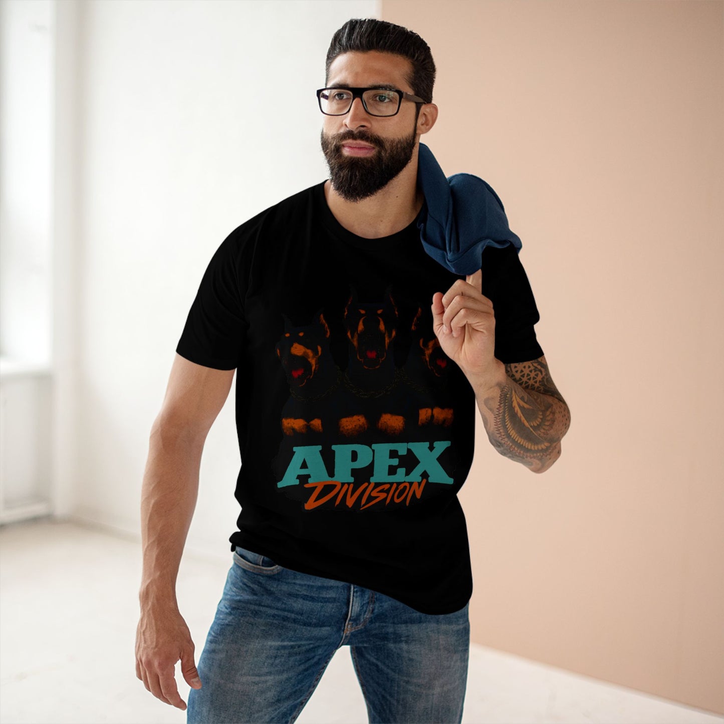Apex Division Doberman Graphic Tee — "Dogs Gotta Eat" Streetwear T‑Shirt